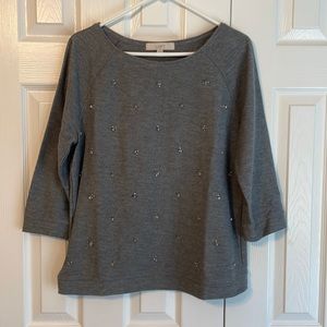 Loft embellished top